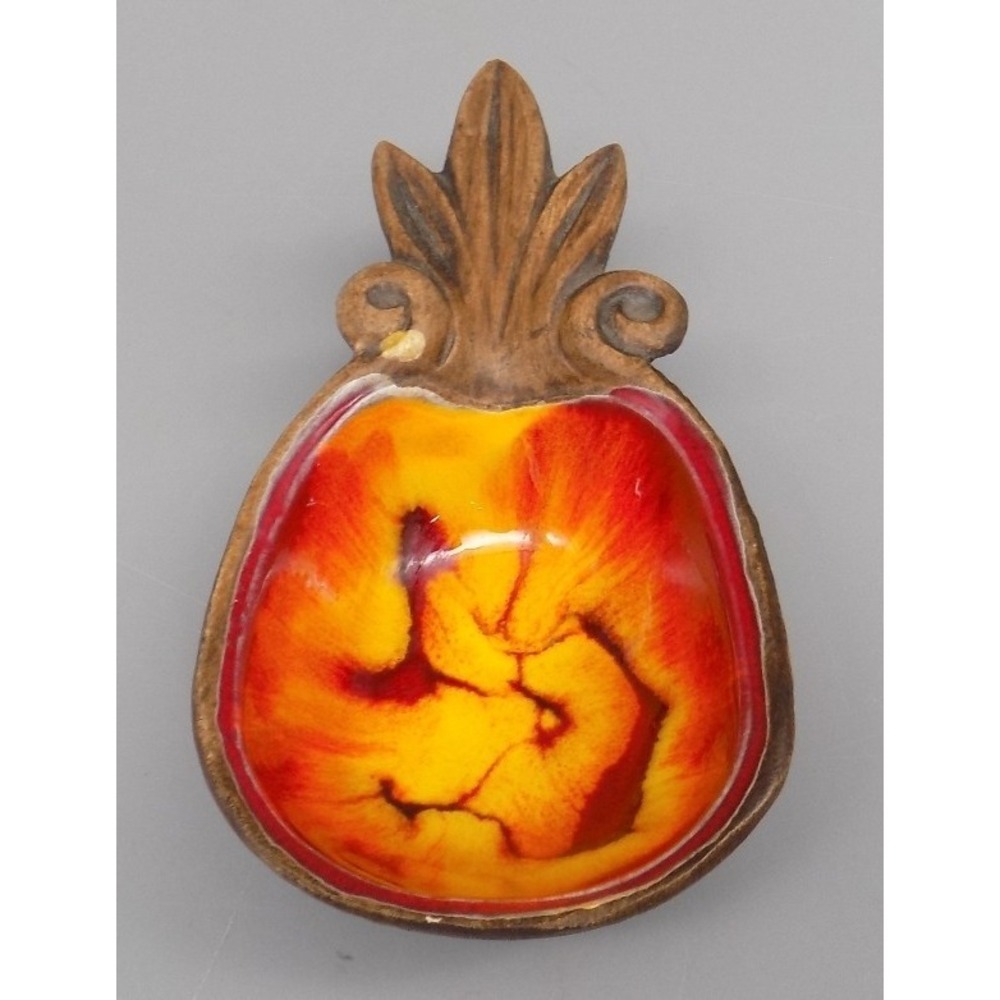 Treasure Craft Hawaii 1962 Trinket Ring Dish Souvenir Pineapple Ashtray Vtg